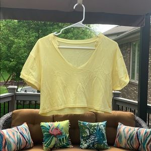 Pacsun yellow crop top